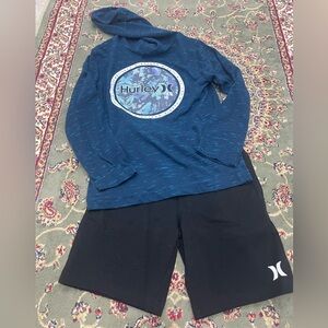 Hurley 2 piece short set size 5/6